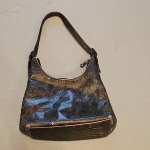 Mini Elegant Brown Leather Shoulder Bag